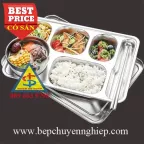 Khay cơm inox 304 6 ô