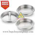 Khay inox tròn 304 trong nồi buffet