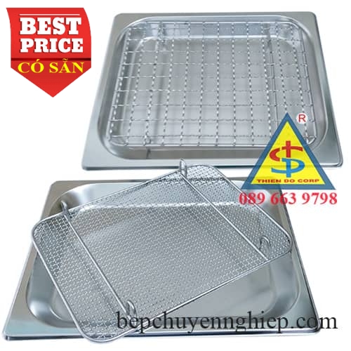 Vỉ inox 304 có chân cao 30mm- inox ti đặc, khoảng cách ô 20mm đặt trong ...