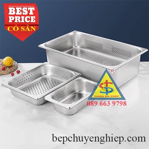 Combo khay lỗ và khay kín hứng nước-dầu mỡ