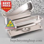 Khay inox GN 2/4 khay chữ nhật dài