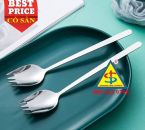 Nĩa inox 4 chấu dùng món salad - dùng tiệc buffet