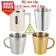 Ly Ca Cốc Inox 304 - 2 Lớp Cách Nhiệt Cho Nhà Hàng, Căn Tin & Bếp Ăn Tập Thể