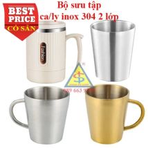 Ly Ca Cốc Inox 304 - 2 Lớp Cách Nhiệt Cho Nhà Hàng, Căn Tin & Bếp Ăn Tập Thể