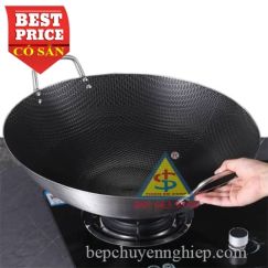 Chảo Inox Chống Dính Tổ Ong 2 Quai 50cm – 60cm – 70cm Giải Pháp Nấu Ăn Công Nghiệp tối ưu