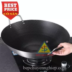 Chảo Inox Chống Dính Tổ Ong 2 Quai 50cm – 60cm – 70cm Giải Pháp Nấu Ăn Công Nghiệp tối ưu