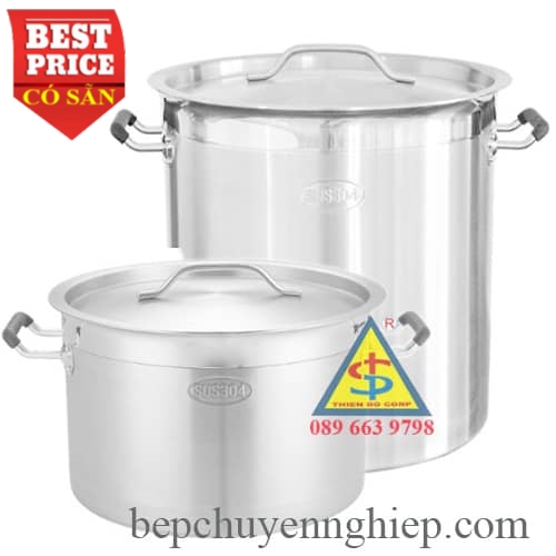 Nồi Inox 3 Đáy Inox 304 Bếp Từ Công Nghiệp - Nấu Nhanh - an toàn - tiết kiệm