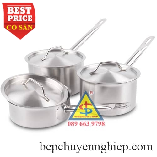 Nồi quánh inox nấu sốt 1 tay cầm