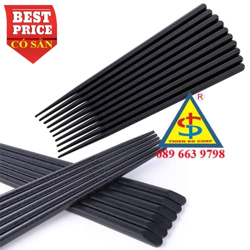 Đũa kiểu Nhật melamine đen chịu nhiệt