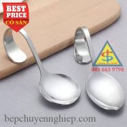 Muỗng inox cán cong móc treo