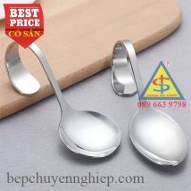 Muỗng inox cán cong móc treo