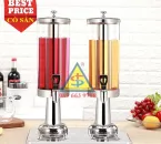 Bình Đựng Nước Trái Cây 2 Ngăn x 3 lít Có Vòi Inox