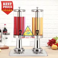 Bình Đựng Nước Trái Cây 2 Ngăn x 3 lít Có Vòi Inox