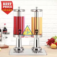 Bình Đựng Nước Trái Cây 2 Ngăn x 3 lít Có Vòi Inox