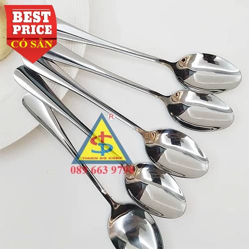 Muỗng cơm inox 17cm loại dày cho học sinh– Chắc tay, bền đẹp, an toàn