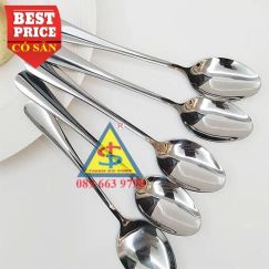 Muỗng cơm inox 17cm loại dày cho học sinh– Chắc tay, bền đẹp, an toàn