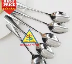 Muỗng cơm inox 17cm loại dày cho học sinh– Chắc tay, bền đẹp, an toàn
