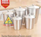 Ca Đong Inox 304 Có Nắp, Vạch Chia Dung Tích – Ca Định Lượng