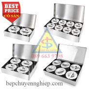 Hộp lưu mẫu thức ăn inox 304 cao cấp – bên trong 2 – 4 – 6 – 8 hủ lưu