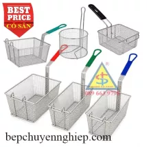 Rổ chiên inox bếp chiên nhúng – Chiên rán ngập dầu nhiều size
