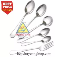 Muỗng nĩa inox dùng ăn chính, cháo, súp đủ size