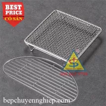 Giá kệ ráo dầu tempura inox – lưới nướng, giá đựng gà rán, lưới tách dầu kiểu Hàn Quốc