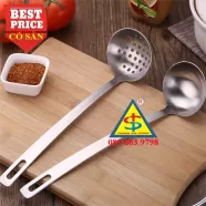 Vá muôi inox 304 dày kiểu âu dùng múc soup buffet - lẩu cao cấp