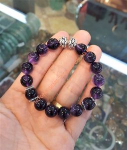 VÒNG TAY THẠCH ANH TÍM TỰ NHIÊN CÁC SIZE