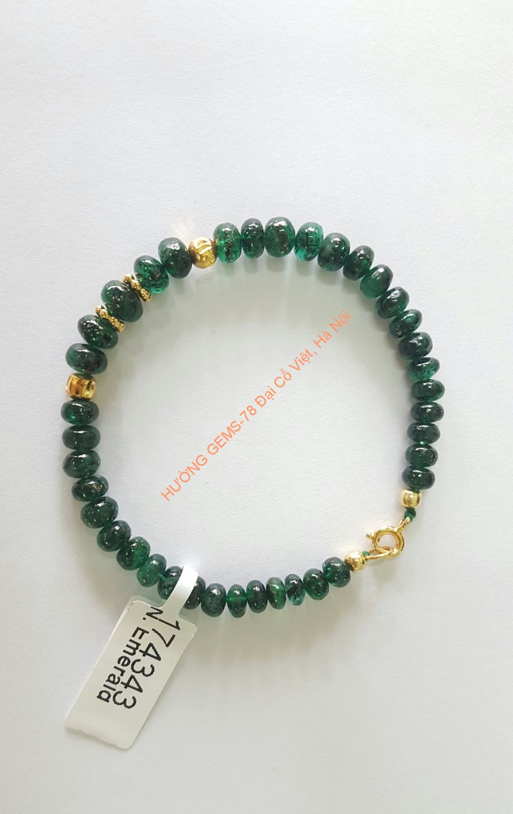 VÒNG TAY EMERALD-NGỌC LỤC BẢO TỰ NHIÊN