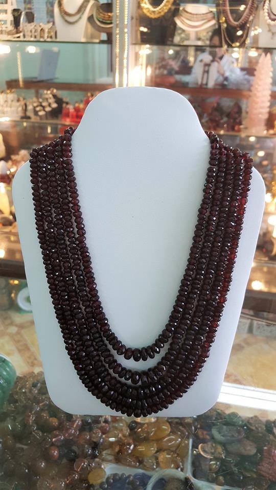 Vòng Cổ Garnet-Ngọc Hồng Lựu