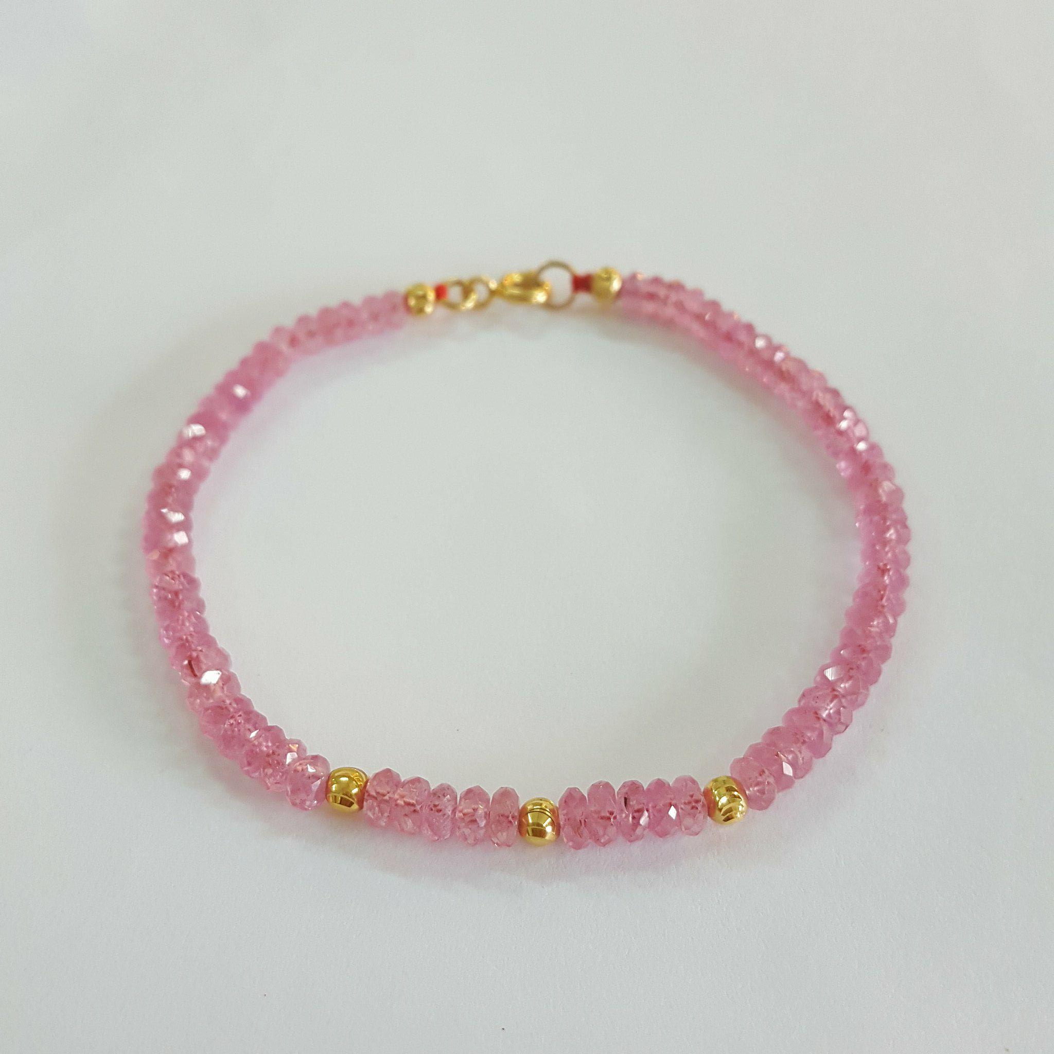 VÒNG TAY SAPPHIRE HỒNG TỰ NHIÊN