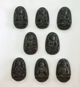 PHẬT BẢN MỆNH ĐÁ OBSIDIAN TỰ NHIÊN
