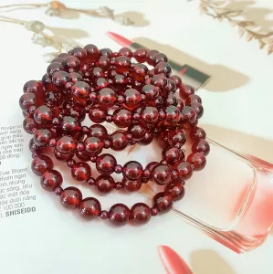 VÒNG TAY GARNET-NGỌC HỒNG LỰU TỰ NHIÊN