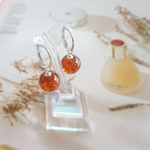 KHUYÊN TAI BẠC 92.5 HỔ PHÁCH BALTIC TỰ NHIÊN