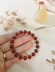 VÒNG TAY GARNET-NGỌC HỒNG LỰU TỰ NHIÊN