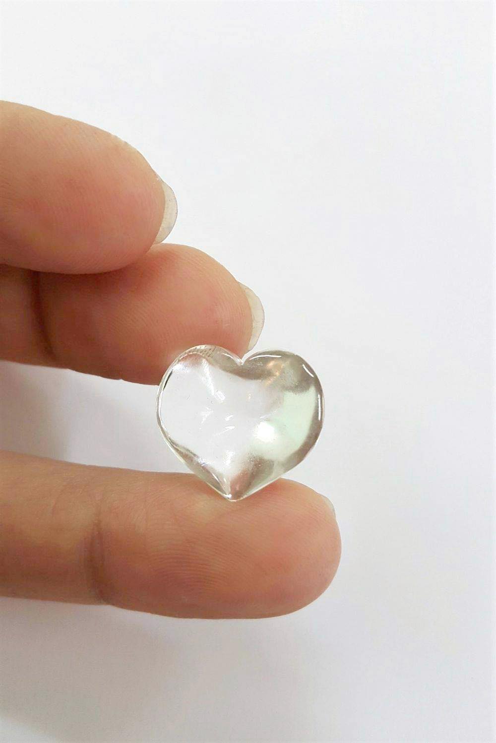 TRÁI TIM THẠCH ANH TRẮNG TỰ NHIÊN