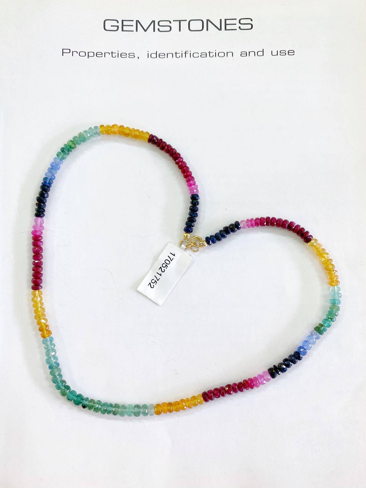 VÒNG CỔ EMERALD + RUBY+ SAPPHIRE TỰ NHIÊN