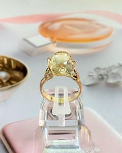 NHẪN BẠC XI THẠCH ANH TỰ NHIÊN