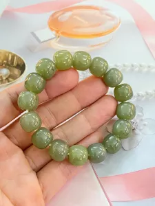 VÒNG TAY NGỌC BÍCH HÒA ĐIỀN TỰ NHIÊN