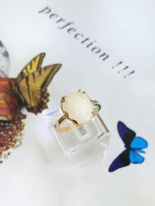NHẪN BẠC XI SAPPHIRE TRẮNG TỰ NHIÊN