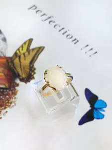 NHẪN BẠC XI SAPPHIRE TRẮNG TỰ NHIÊN