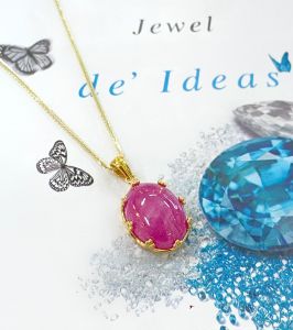 MẶT DÂY BẠC XI RUBY NAM PHI TỰ NHIÊN