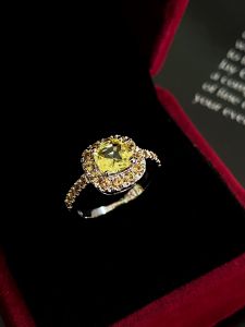 NHẪN BẠC XI SAPPHIRE VÀNG TỰ NHIÊN