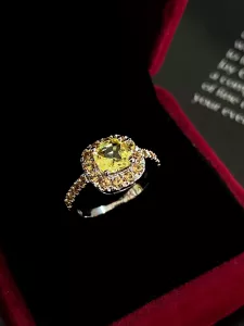 NHẪN BẠC XI SAPPHIRE VÀNG TỰ NHIÊN