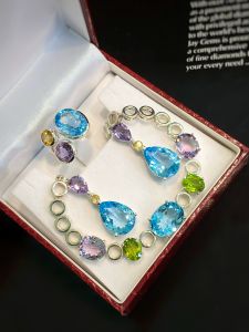 BỘ TRANG SỨC BẠC 92.5 MIX STONES