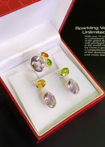 BỘ TRANG SỨC BẠC 92.5 ĐÁ THẠCH ANH TỰ NHIÊN