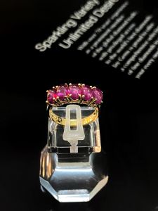 NHẪN BẠC XI RUBY TỰ NHIÊN