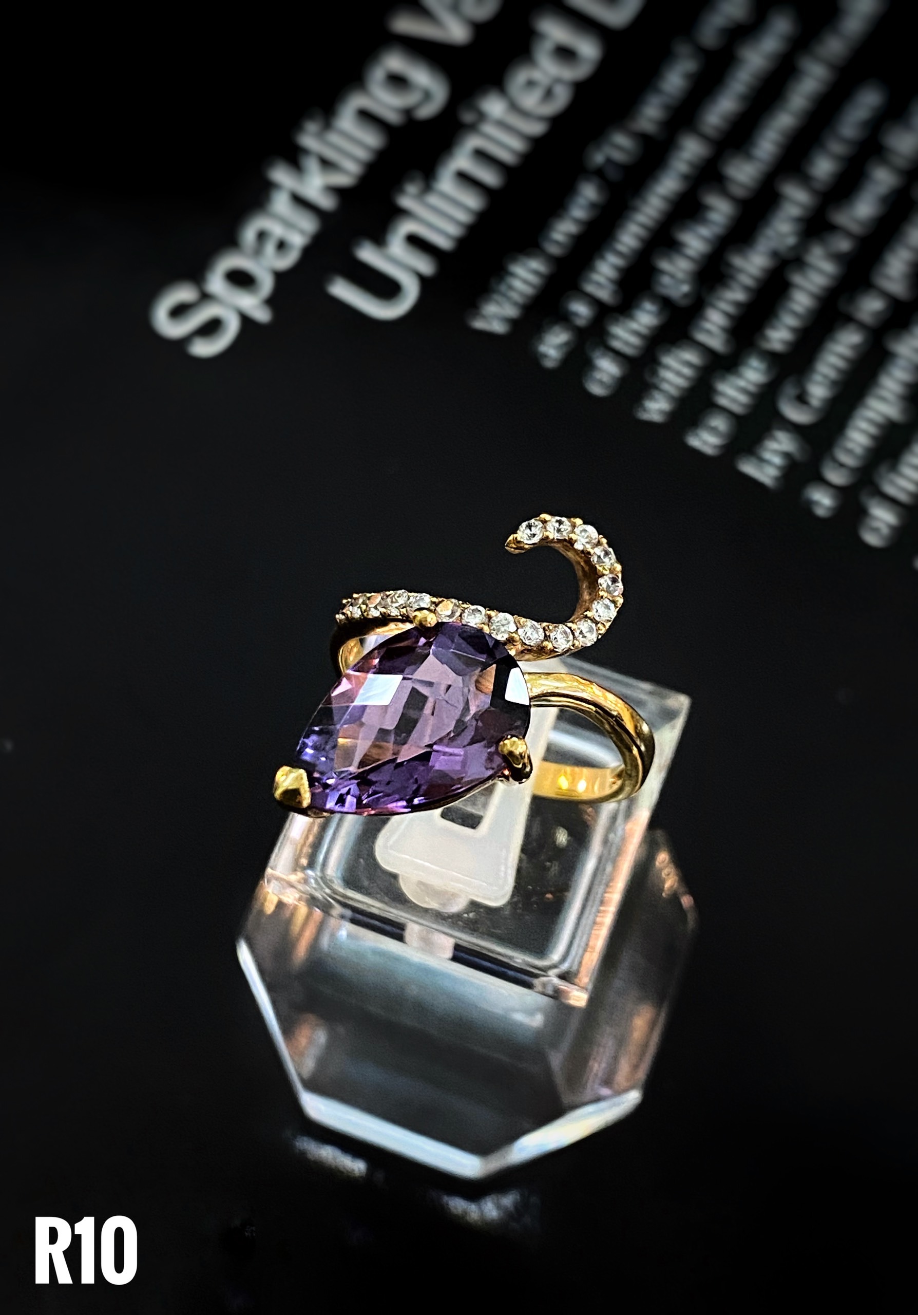 NHẪN BẠC XI AMETHYST-T.ANH TÍM TỰ NHIÊN