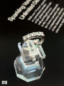 NHẪN  BẠC ĐÁ SAPPHIRE TỰ NHIÊN