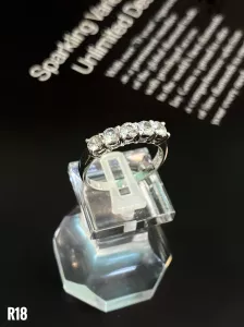 NHẪN  BẠC ĐÁ SAPPHIRE TỰ NHIÊN